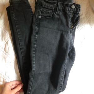 Old Navy Black Rockstar Mid-rise Skinny Jeans
